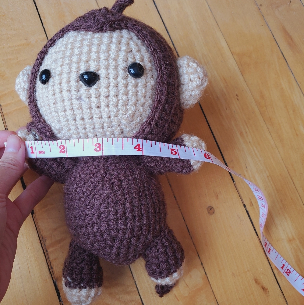 Handmade Crocheted Monkey - Picture 2 of 5